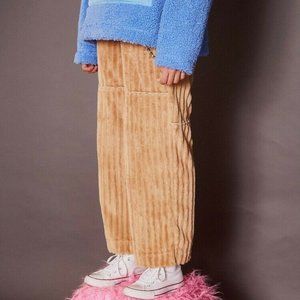 SOMEWHERE NOWHERE Jumbo Corduroy Pants V.2 Size S/M 24WX27L Beige